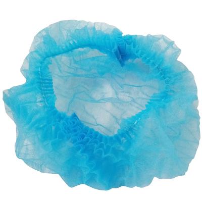 Disposable Bouffant Cap With Elastic Band , Pp Non Woven Disposable Surgeon Cap