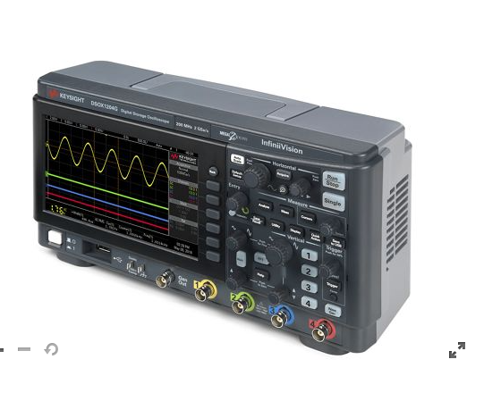 Keysight Agilent DSOX1204G High-Definition Oscilloscope with 4 Analog Channels 70/100/200 MHz Bandwidth and 2 GSa/s Sample Rate
