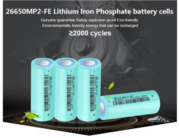 Une batterie de haute qualité de 3,2 V 3200 mAh à cycle profond de lithium fer phosphate 26650 Lifepo4