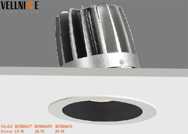 Hotel Room Commercial LED Lighting Fixture , Track Dimmable Indoor Recessed LED Down Lighting
