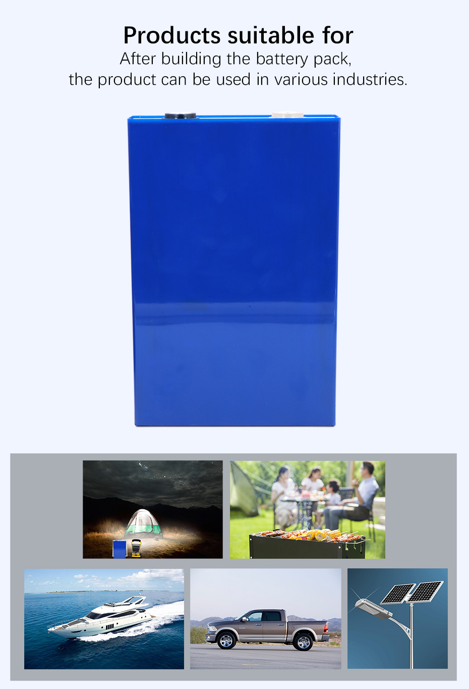 EVE 3.2V 80ah LiFePo4 Lithium Ion Motorcycle Battery 3000times Cycle life