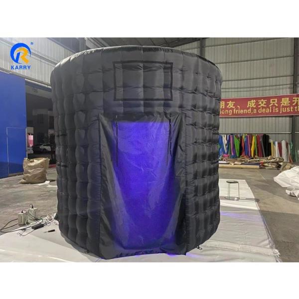 360 Photo Booth Enclosure Backdrop Exhibition with Led Lights