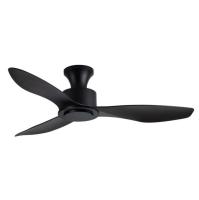 Wholesale factory European Style DC 56 Inch 50W ABS 3 Blades Wall Control Remote Control Dimmable Led Ceiling Fan Black Fan Light