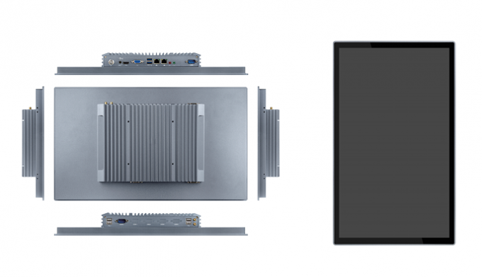 15.6 Inch Touch Screen Industrial Monitor 350 Cd/M2 Fanless Panel PC Touch Screen