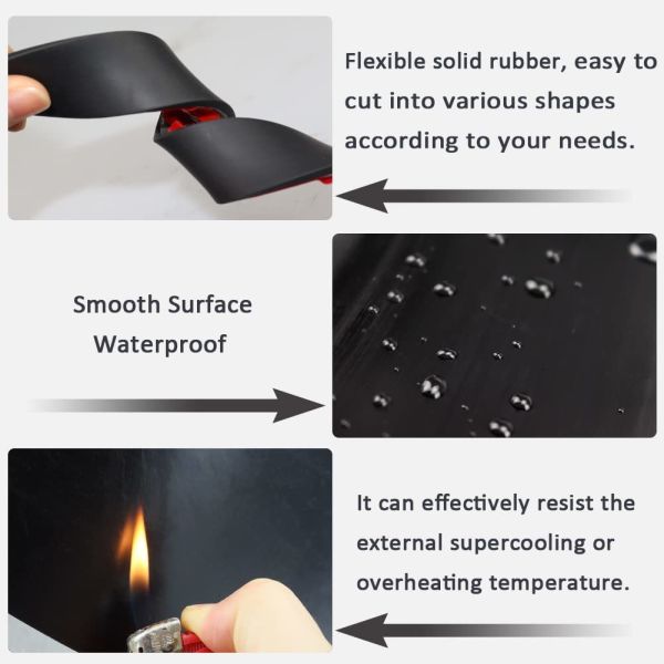 Solid Neoprene Rubber Sheets Rolls Adhesive Rubber Strips and Gaskets Pads Seals for Crafts Custom Cutting Service