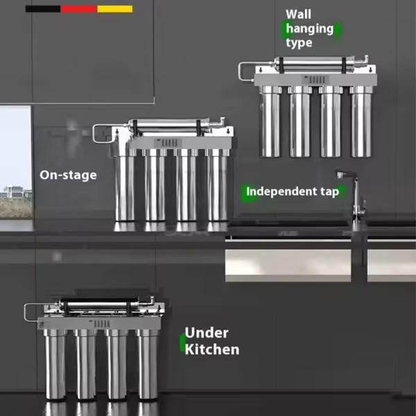6 Stage Ultrafiltration Water Filters Stainless Steel Large Flow Home Commercial