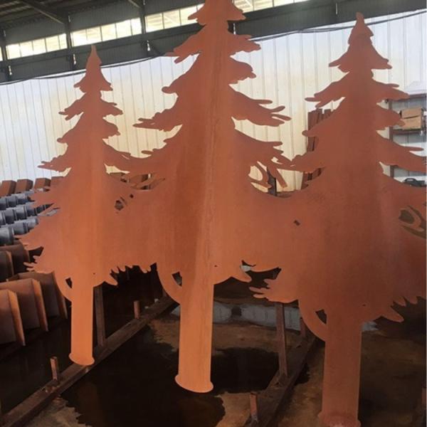 Customized Corten Steel Fencing Panels Weatherproof Corten Panel Fence