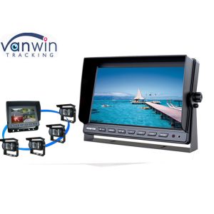 10 inches Quad Stand alone Vehicle LCD Monitor Screen for Vehicle Security