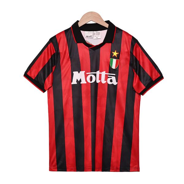 ​​1993-1994 AC Milan Home Retro Football Jerseys Classic Customization​