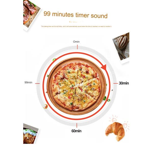 Up and Down Temperature Control Electric Oven for Baking Bread Pizza Meat Baguette