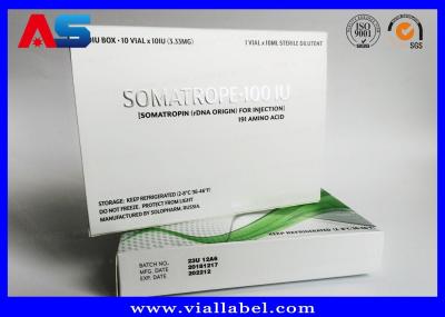 Caixa de papel de Hcg e etiquetas Tray For Growth Hormone Medication plástico