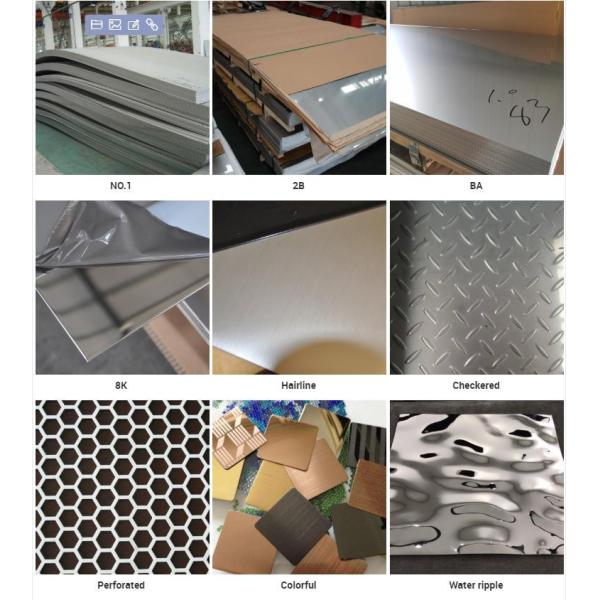 304 316L Model AISI Coated 2B BA Finish SS Steel Plate