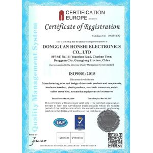 Dongguan Honshi Electronics Co., Ltd. Certifications