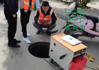 Inspeção do CCTV da formação em tecnologia do TT Trenchless no trabalho de continuação subterrâneo do esgoto