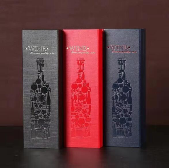 Glossy Lamination Custom Wine Shipping Boxes Eco Friendly Cardboard Clamshell Packaging