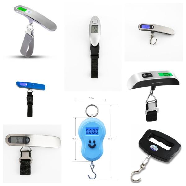 1 PIEZA Báscula de Equipaje Multifuncional para Pesar con Caja de Color con Logotipo Personalizado y 1 Batería de 3V
