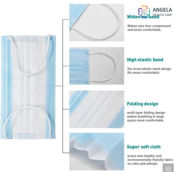 Medical Protective Disposable Face Mask Surgical Mask Factory Certificated with CE13485 FDA ISO13485