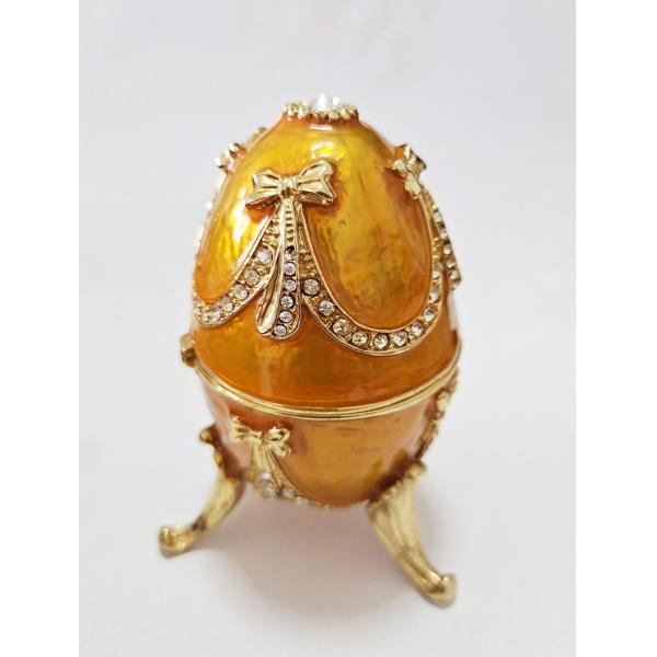 Luxury Faberge Easter Eggs Faberge-Egg Hand Painted Jewelry Trinket Box Gift for Easter Home DecorDirect Jewelry Boxes