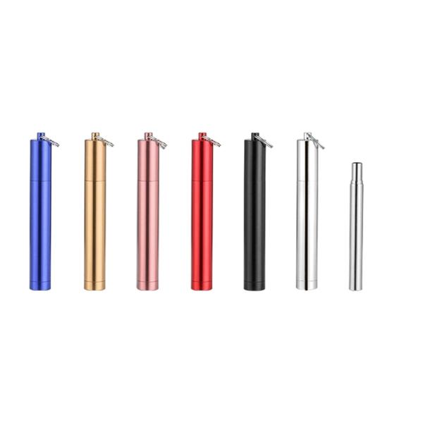 Food Grade Collapsible Stainless Steel Straw Juice Drinking