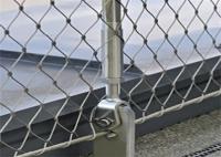 cerca de aço inoxidável de Mesh Diamond Hole 316 da corda de fio da segurança das escadas de 6mm