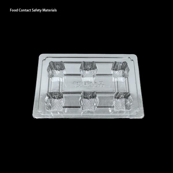 Custom 6 Cavity PET Jelly Tray with Aluminum Foil Sealing for Food Packaging
