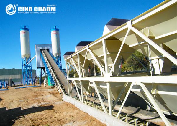 HZS60 RMC Batching Plant Full Automatic PLD1600 Concrete Mixing Plant