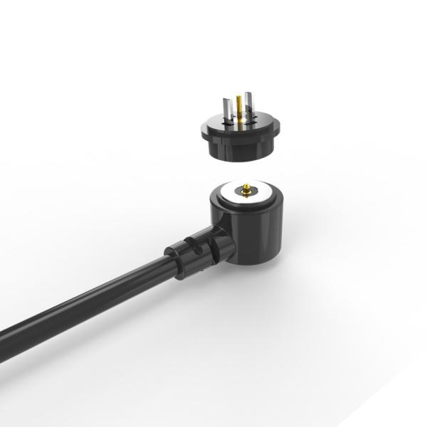 Câble de charge magnétique en forme de T OD 8,0 mm, connecteur 2 broches pour montre connectée et bracelet connecté