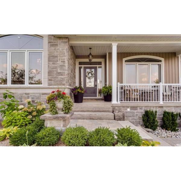 Классические листовые стекл искусства двери термальной/ядровой изоляции с черным Kроме