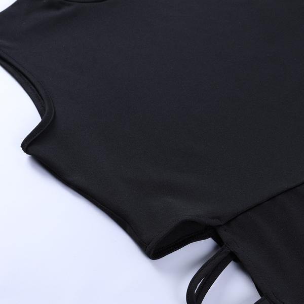 Stretch Sleeveless Womens Party Maxi Dresses , Hollow Slit Cross Strap Maxi Dress