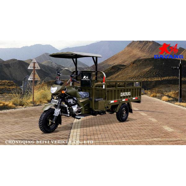 Semi-floating Rear Axle 200cc 250cc 300cc Heavy Loading Truck Tricycle with Semi Cabin