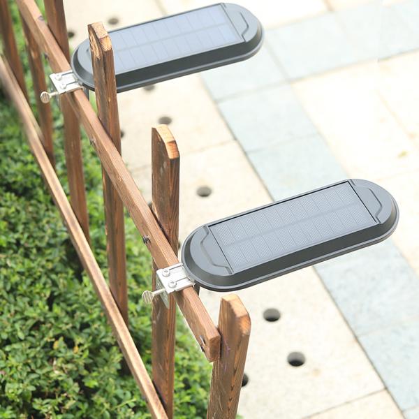3.7V 2200mA Solar Powered Outdoor Wall Lights Waterproof LED