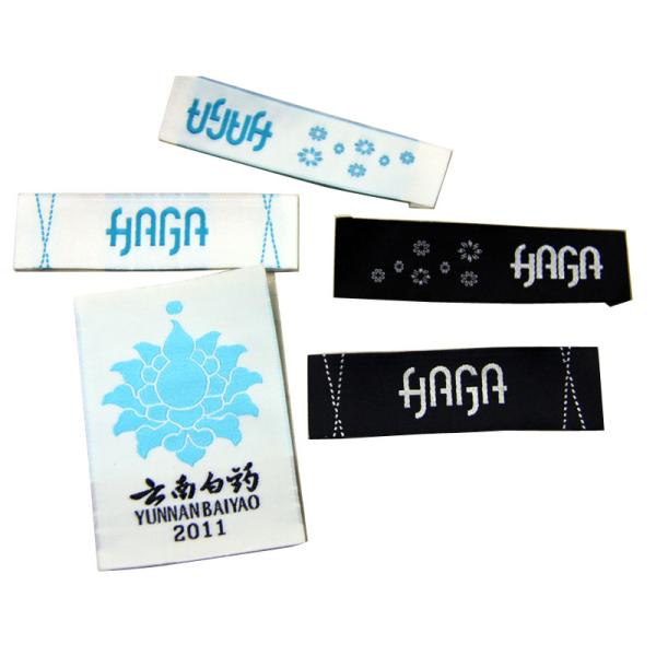 Customized Design high density Woven  Laser Cut Clothing Labels