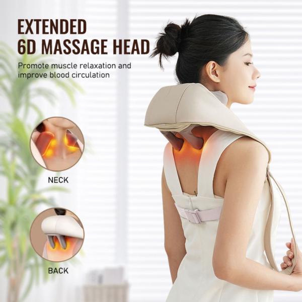 Electric Vibration Neck and Shoulder Massager Pulse Massager Kneading Shoulder Massager