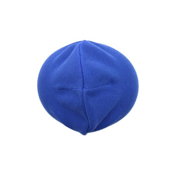Casual Custom Beanie blue embroidery logo Hats Thick, Soft & Warm Chunky