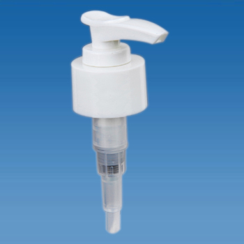 Белая пластиковая замена насоса лосьона бутылки шампуня с ребристой шеей UKCM-02A-B1