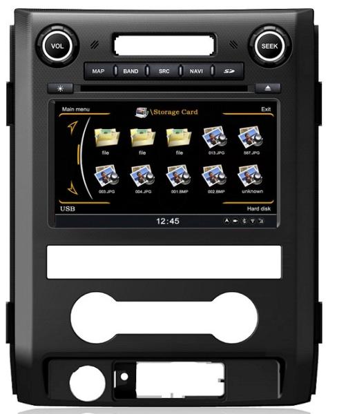 Ouchuangbo S100 Platform Car Radio GPS Stereo DVD Ford F150 2012-2013 SD free europe map