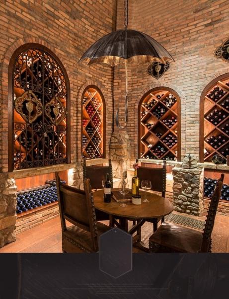 Retro creative umbrella lamp wind industrial loft do the old wrought iron chandelier（WH-VP-148)