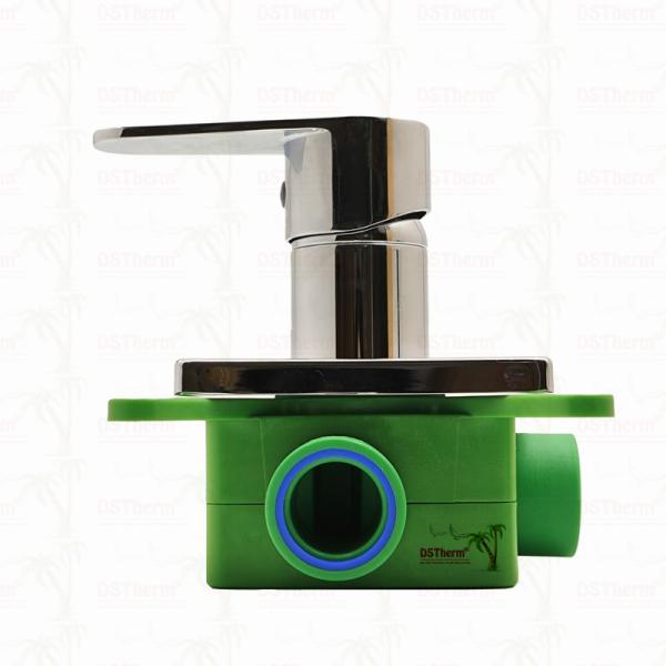 PPR Chrome Plated 3-Way Mixer Shower Valve 20mm 25mm