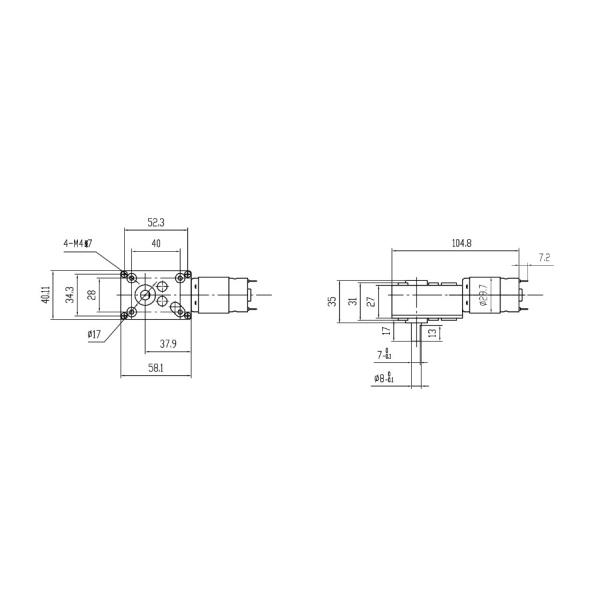 Мотор 250RPM 24V 12V шестерни червя Dc вращающего момента высокой эффективности 40SG2947-2266-27K цены по прейскуранту завода-изготовителя высокий