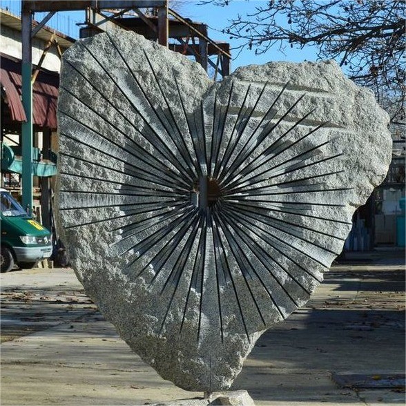 OEM Modern Design Stone Sculpture Abstract Concrete Statue Garden Sculpture