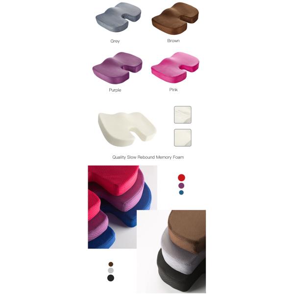 U-Shape Memory Foam Car Seat Cushion for Orthopedic Support Promotion Discount