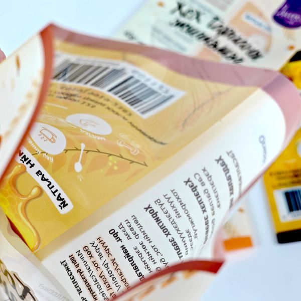 Recyclable Custom Food Packaging Bag PET PE Laminated Plastic Three-Side Seal Bag Plastic Packaging Snack Bags