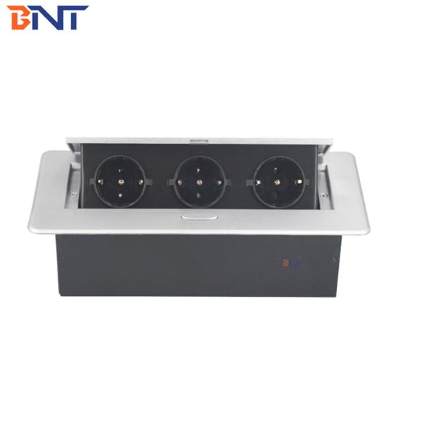 Office furniture hidden pop up desk power mounted socket with EU power