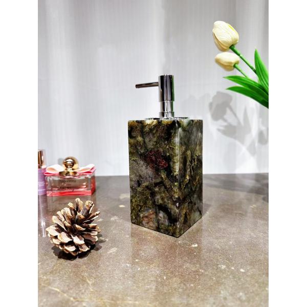 Natural Marble Liquid Soap Dispenser Modern Style Elegant For Bathroom
