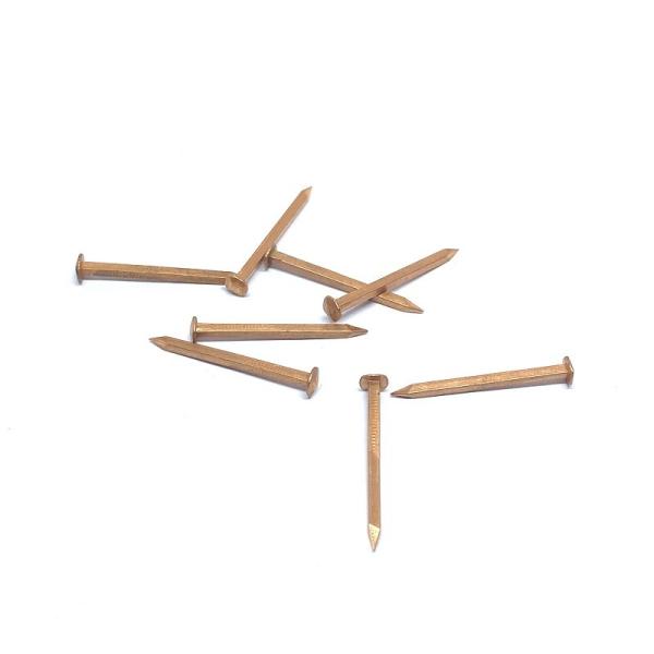 Rose Head Copper Square Boat prega 19MM x 1,6 para pregar da cara