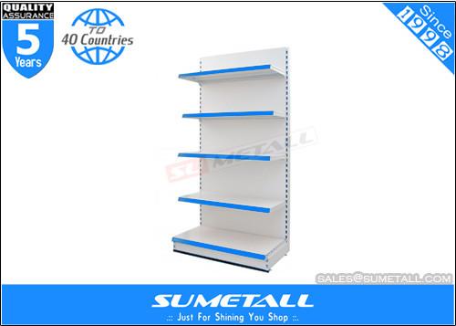 50mm Pitch Supermarket Display Racks Single Sided L1000mm For Shop Decoration
