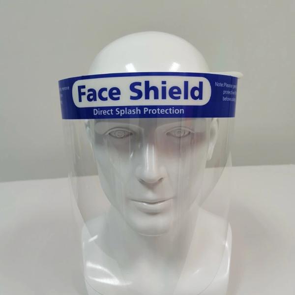 Fluid Resistant PET Face Mask , Transparent Face Shield Medical Use Fast Delivery
