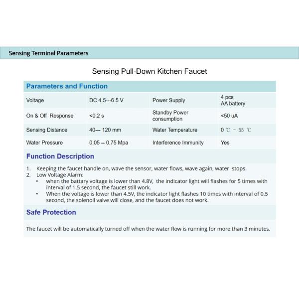 Умные брызги кухни выстукивают кранs 18/10 кухонных раковин нержавеющей стали с датчиком движения