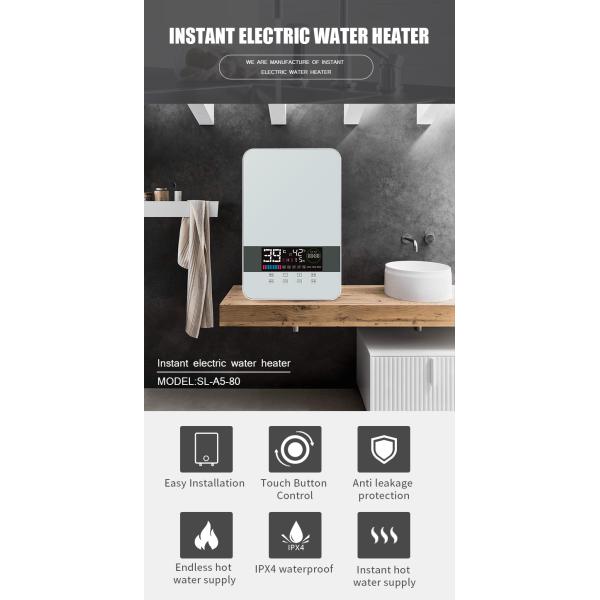 Instant Electric Tankless Hot Water Heater 8000W / 8500W Inductive Water Heater
