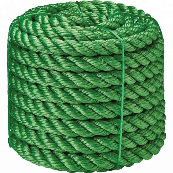 3 Strand Diameter 10mm Green PE Rope Tough and Long-Lasting for Your Business Needs